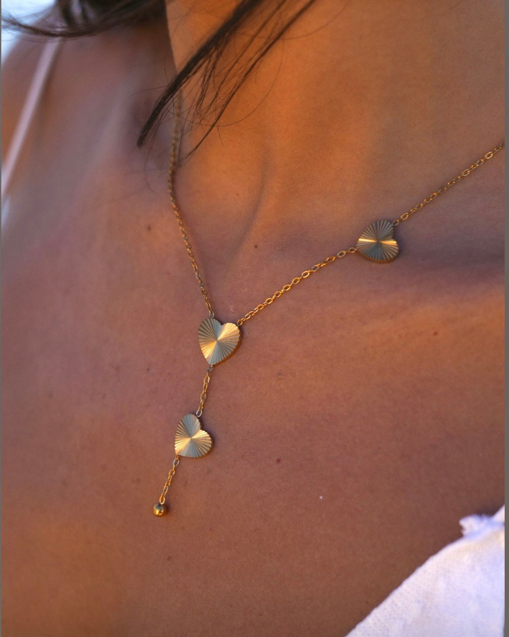 Heart  drop necklace