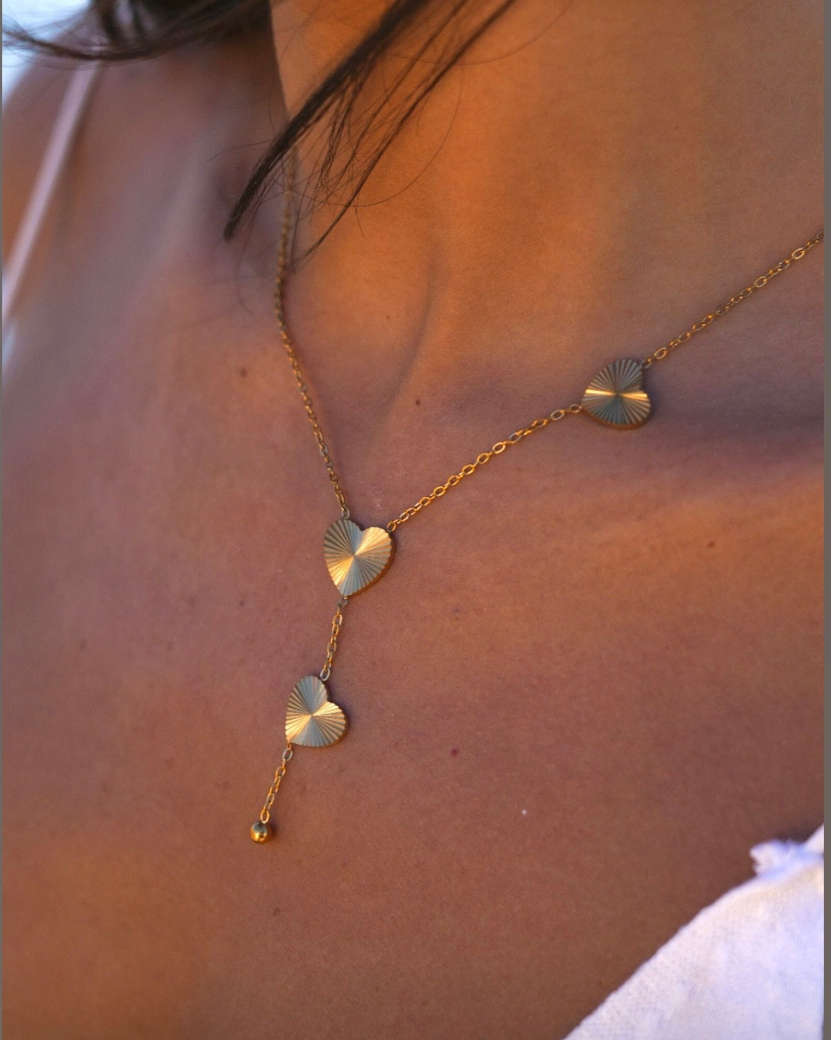 Heart  drop necklace